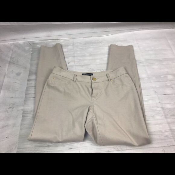 INC International Concepts Cream Pants. Sz 8 - Picture 4 of 6